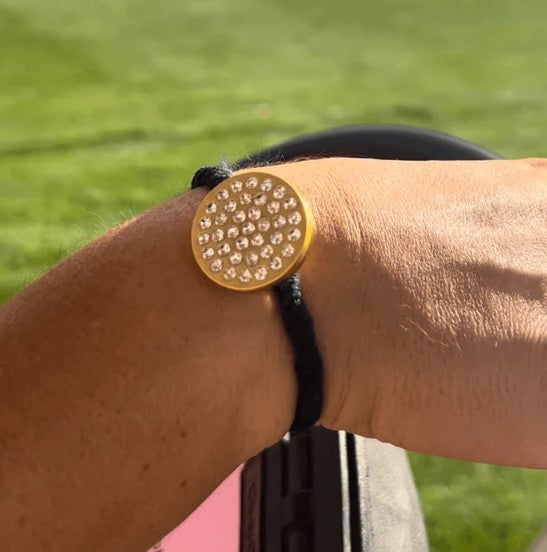 Magnetic Hair Tie with Golf Ball Marker