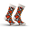 Orange & White Geometric Orange & White Geometric
