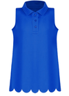 Rylee Sleeveless Polo - Oasis Blue Rylee Sleeveless Polo - Oasis Blue