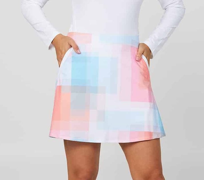 17" Shades of Pink Pattern Skort