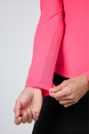 Pink Half Zip Long Sleeve