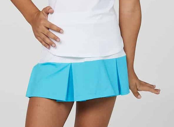 White and Blue Skort