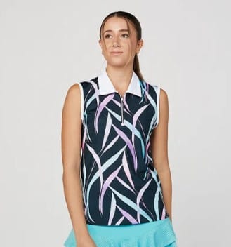 Island Palm Sleeveless Polo