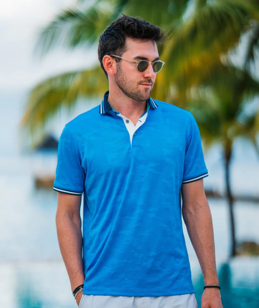 Camo Jacquard Polo