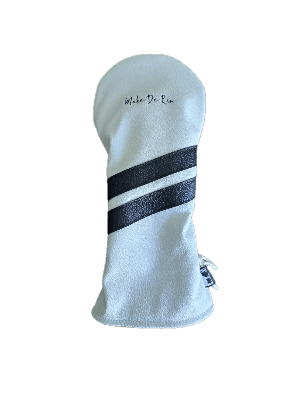 White &amp; Black Stripes Driver Cover