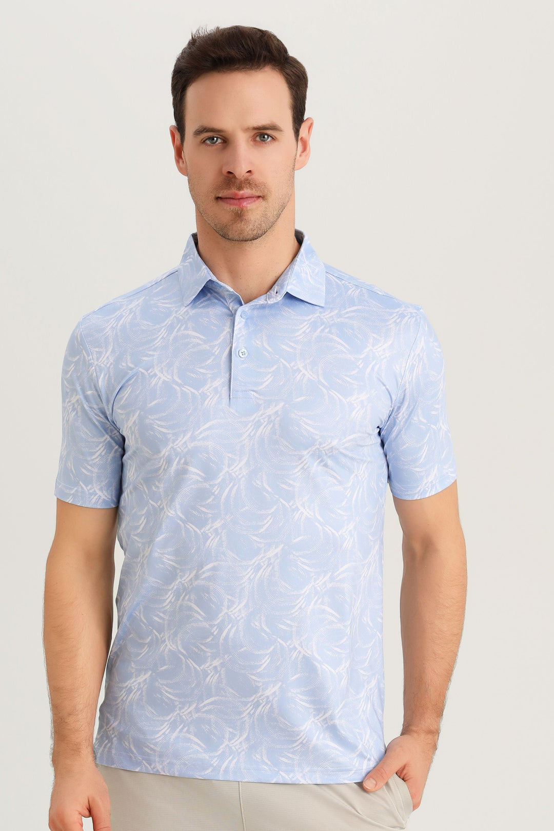 Blue Cloudy Polo