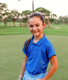 Girls Reagan Cap Sleeve Polo - Oasis Blue