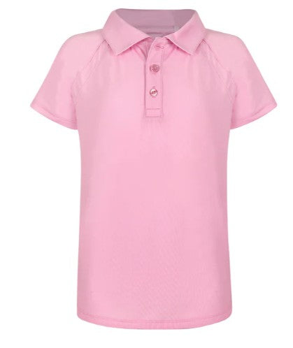 Reagan Cap Sleeve Polo - Blush