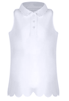 Rylee Sleeveless Polo - White